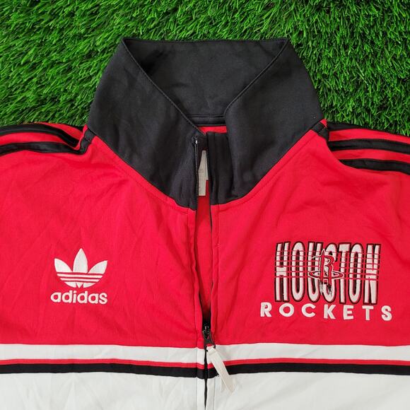 Vintage Y2K Houston-Rockets Jacket 2XL 27x30 Black Red - Picture 11 of 16